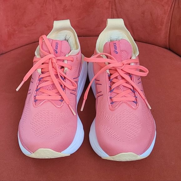 ASICS Women's Gel-Nimbus 25 Running Shoes -Dusty Purple/Papaya Size 7 - Picture 3 of 11